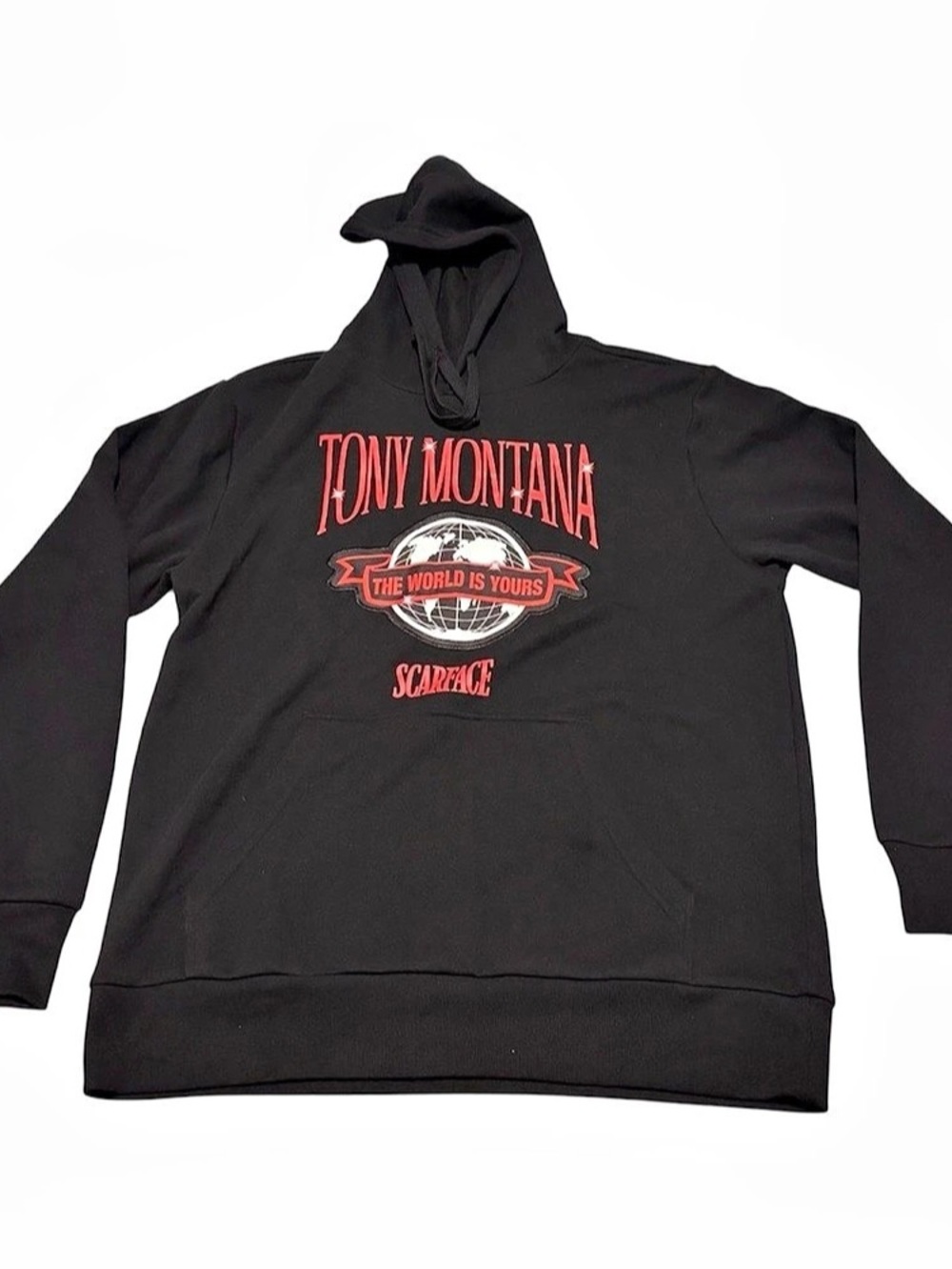 Scarface Tony Montana Scarface hoodie Black Red Men's Size Medium